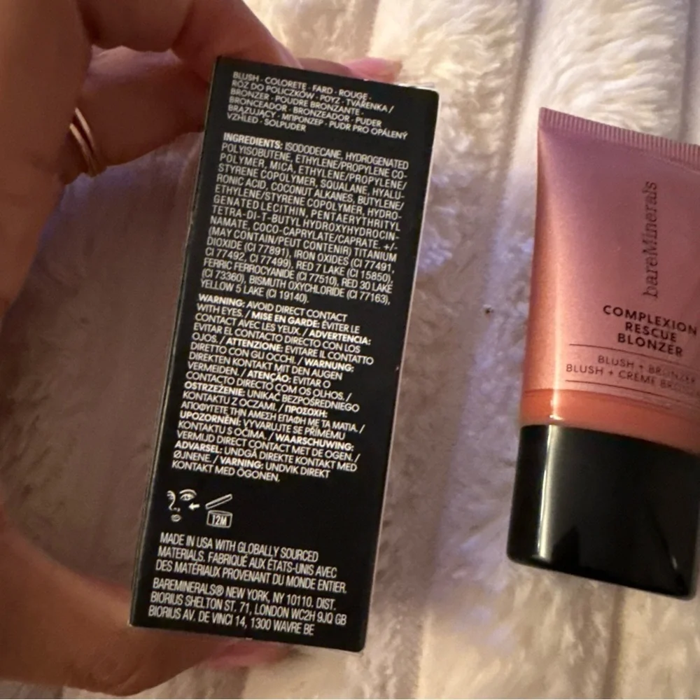 NEW bareMinerals COMPLEXION RESCUE LIQUID BLONZER Kiss of Copper Blush Bronzer